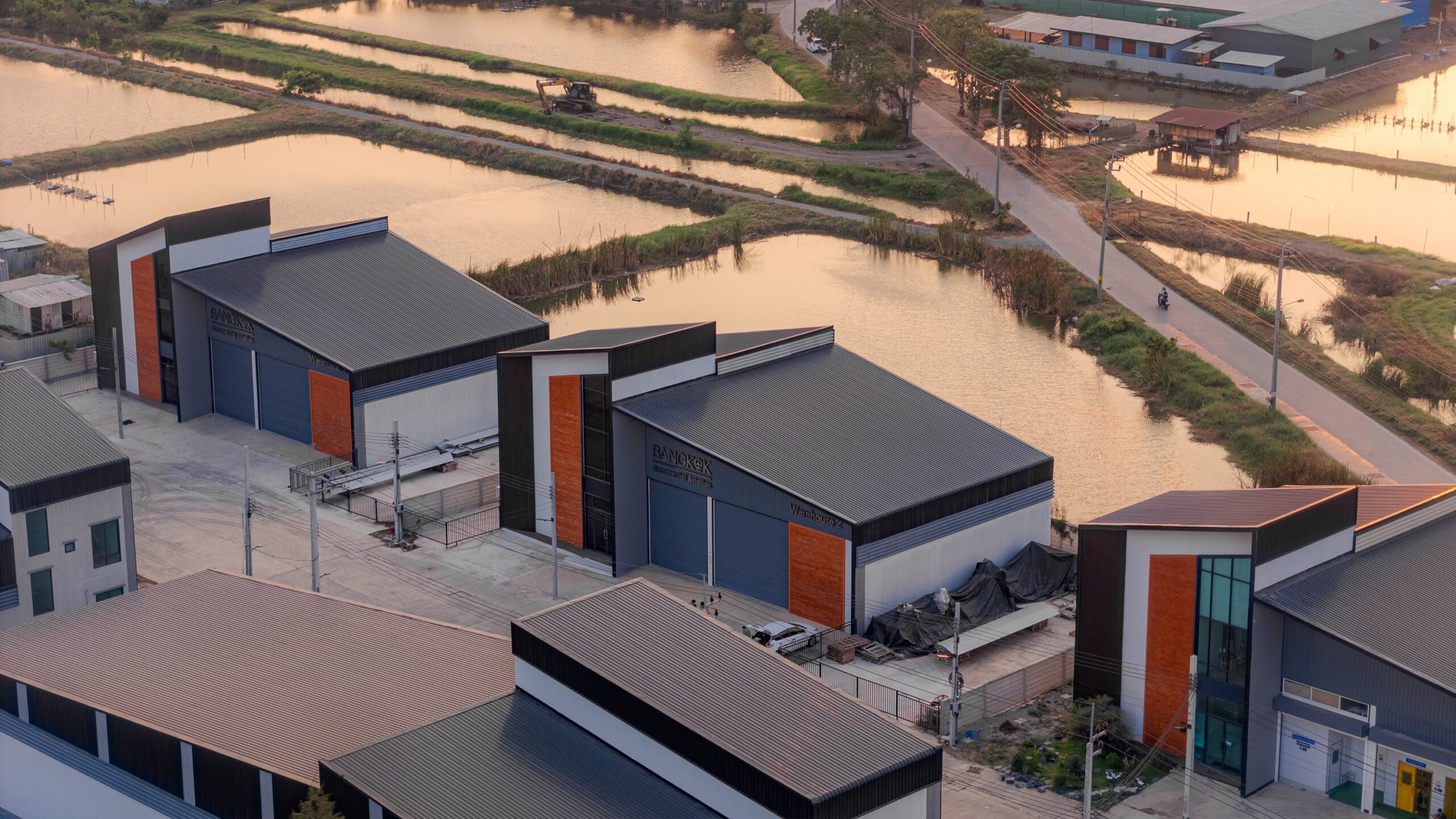 โรงงาน คลังสินค้า ออฟฟิศ บางนา สมุทรปราการ แฟคทอรี่ยาร์ด @บางนา (Drone shot) (19)-min